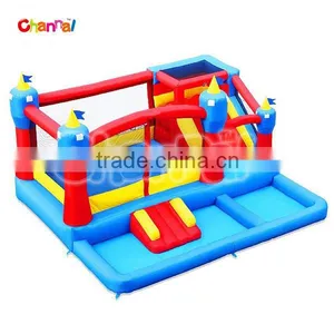 Cheap Hot-seling in USA Inflatable Bouncer Water Park With Swimming Pool thumbnail-1