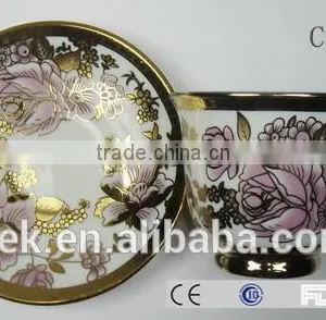 Porcelain Custom Printed Cups and Saucer With Low Price, thumbnail-3