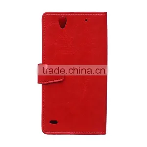 Wholesale Flip Cover Leather Case For Sony C4,For Sony C4 Book Cover Stand Case thumbnail-1