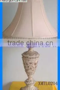 Hot Sale Modern Polyresin Base And Fabric Table Lamp for Home Decorative thumbnail-4