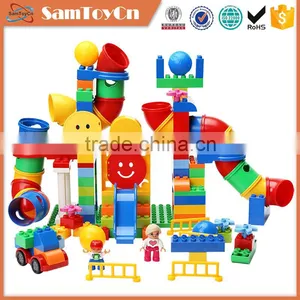 Colorful Funny 138pcs Children Plastic Pipe Blocks Building Toys thumbnail-1