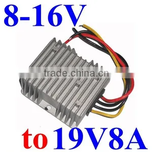 Voltage Regulator 8-16V 12V 14V 15V Step Up to 19V DC Power Converter 6A 7A 8A 152w With Aluminum Waterproof Box IP68 thumbnail-1
