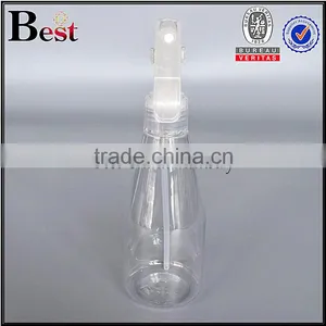 100ml 200ml 6oz Blue Pet Clear Cylinder Bottle With Small Trigger Pump Sprayer thumbnail-2