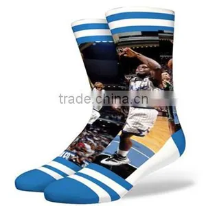 Custom Dye Sublimation Printing Socks, Custom Sublimation Socks, Wholesale Custom Print Socks thumbnail-2