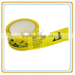 ESD BOPP Film Clear Caution Tape For Industrial Warning Use thumbnail-4