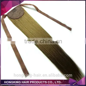 100% Human Hair Ponytail Claw Clip Ponytail Human Hair Extension thumbnail-6