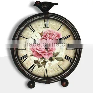 Decorative Metal Table Clock With Easel /Decorative Metal Table Clock With Easel/Decorative Table Top Clock thumbnail-1