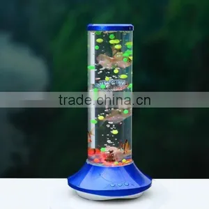 Voice Control LED Pretty Fish Tank Wireless Bluetooth Speaker With Radio thumbnail-2