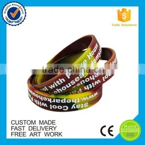 2016 Newest China Custom Amazing Embossed Wristband Silicone thumbnail-4
