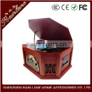 Retro Gramophone Cassette Converter Vinyl Record Player thumbnail-1