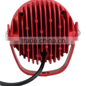 Lowest Price 70W SQ RED LED Work Light Voltage 12/24V Spot Flood Beam Led Worklight for Offroad Suv Cars thumbnail-6