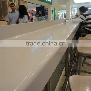 Custom Acrylic Resin Table Square and Big, Long Solid Surface Bar Table ,KFC Table thumbnail-3