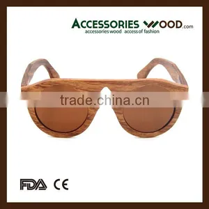 High Quality Zebra Wood Sunglasses With Fashion Style and 100% Handmade Wood Sunglasses in 2016 for Men & Women thumbnail-1