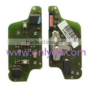 Original Peugeot 3 Button Flip Remote Key With 433mhz With Trunk Button Battery on PCB With FSK Model thumbnail-2