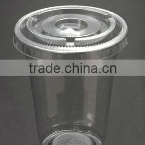 9oz Plastic Disposable PET Cup With Lid thumbnail-1