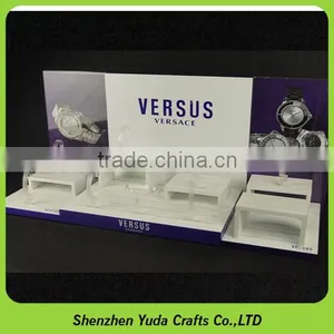 Wooden Material Wrist Watch Display Counter With Acrylic Board, Custom Top Grade Watch Stand thumbnail-6
