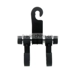 2 in 1 Hook Car Seat Headrest Hanger Holder Bags Organizer Black thumbnail-5