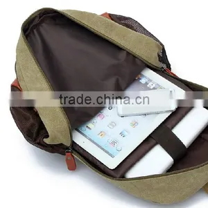 2015 Fashion Design Canvas Backpack Cotton High School Bags thumbnail-5