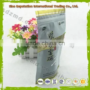 Best Quality Stand up Aluminium Foil Green Tea Bag With Zipper Top thumbnail-2