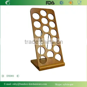DX001/Bamboo Wooden Spice Jar Shaker Recipe Holder Rack Stand thumbnail-1