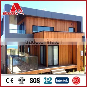 Exterior Wood/timber Pattern Aluminum Composite Wall Panels thumbnail-1