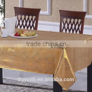 Amazing Pretty Hoted Sales Embossed Dobby Printing Pvc Tablecloth With Straight Edge thumbnail-2