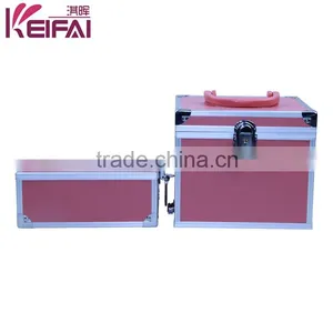 Elegant Pink Decorative Hard Shell Aluminum Frame Beauty Case thumbnail-6