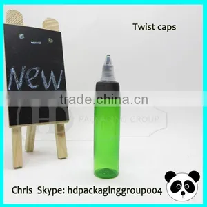 China New Design 30ml/1oz Twist Caps Bottle for E-juice Long Dripper Twist off Cap thumbnail-2