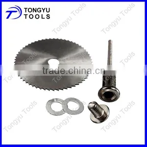 HSS Circular Saw Blades Mini Cutting Discs Cutoff and Extension Rod For Rotary Tool Set thumbnail-2