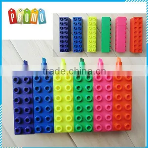 Customized Promotional Colorful Building Blocks Highlighter thumbnail-1