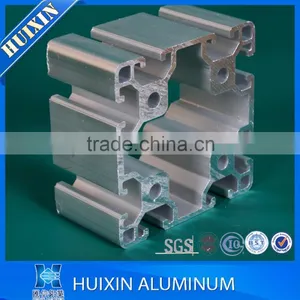 2016 New Anodized Silver 6000 Series Slotted Aluminium Extrusion Profile thumbnail-2