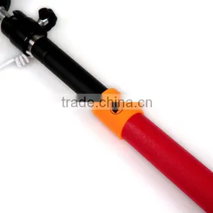 High Quality 3.5mm Corded Selfie Pole With Built-in Shutter Remote Control For IOS/Android Phones thumbnail-5