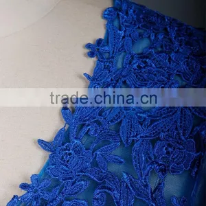 RSE674 Elegant Lace Vintage Royal Blue Mother Of The Bride Evening Dresses thumbnail-5