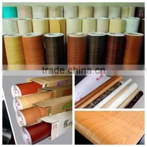 Glossy/matte Wood Grain Sheet Furniture Laminated Membrane Film thumbnail-1