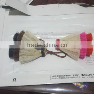 Perfect Colorful Attractive Horse Hair Tassel Made by Hand Woven Horsehair Buckle With Natural Color thumbnail-1