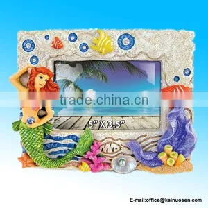 Mermaid Resin Stone Finish Picture / Photo Frame - Mermaids Collection thumbnail-1