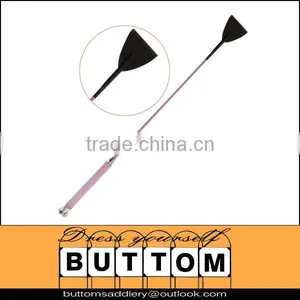 Riding Whip Horse Riding Whip Leather Horse Riding Whip With Rubber Grip Handle thumbnail-1