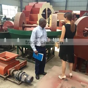 HUAHONG New Type and Good Quality Lead Edge Runner Wet Pan Mill to SUDAN thumbnail-1