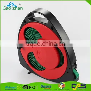 15m Flat Garden Hose Pipe & Reel With 4 Ways Spray Nozzle Gun Set thumbnail-4