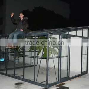 China Exclusive Offer Lean to Greenhouse With Insulated Toughened Glass thumbnail-1