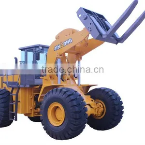 Loader With Pallet Fork JGM761FT28 Stone Forklift Loader for Sale thumbnail-1