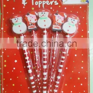Wooden Pencil With Cartoon Eraser/ Wooden Pencil With Cartoon Eraser/pen Top Cartoon Eraser thumbnail-1
