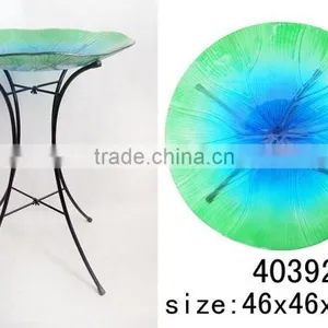 Dragonfly Bird Bath Bowl With Metal Stand for Bird Applicatigon thumbnail-5