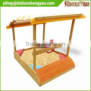 Outdoor Kid Wooden Sandpit Ball Pit Sandbox Furniture thumbnail-1