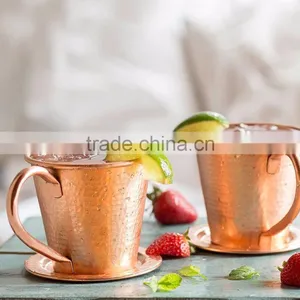 16oz Copper Mugs With Copper Plate for Table thumbnail-1