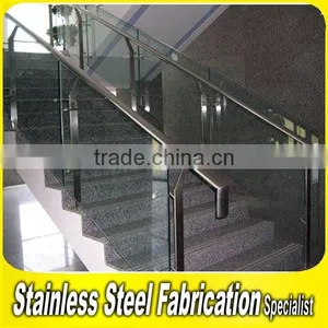 Residential 304 Stainless Steel Handrails Tempered Glass Railing thumbnail-5
