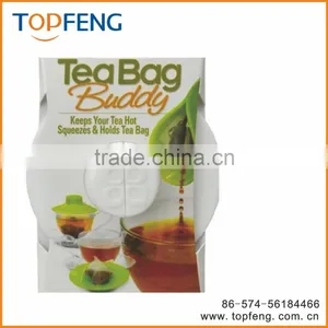 TEA BAG BUDDY , TEA BAG HANGER , SILICONE LID thumbnail-2
