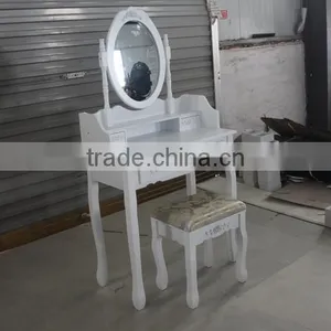 Cheaper Made-up Table/schmenktisch&hocker/white Dressing Table With Mirror thumbnail-3