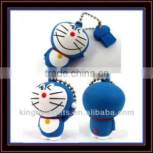 LOGO Printed Cartoon Silicone USB Keychain thumbnail-1