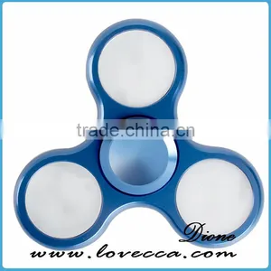 Whoesale LED Design Metal Alloy Gyro Hand Toy Crazy Finger Fidget Spinner thumbnail-4